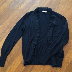 Black Cardigan with Beading/Accents